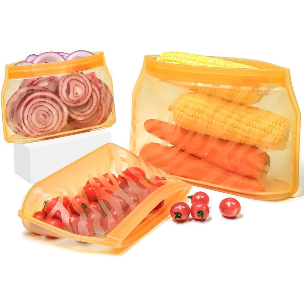 3pc Silicone Reusable Storage Bags